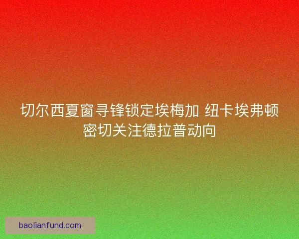 切尔西夏窗寻锋锁定埃梅加 纽卡埃弗顿密切关注德拉普动向